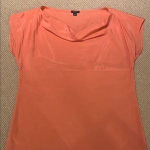 Ann Taylor silk short sleeve blouse size 12